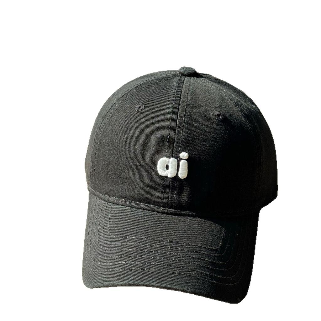 Korean-style large brim hat for women in spring and autumn ai Soft-top baseball cap with wide brim that makes the face appear smaller, suitable for