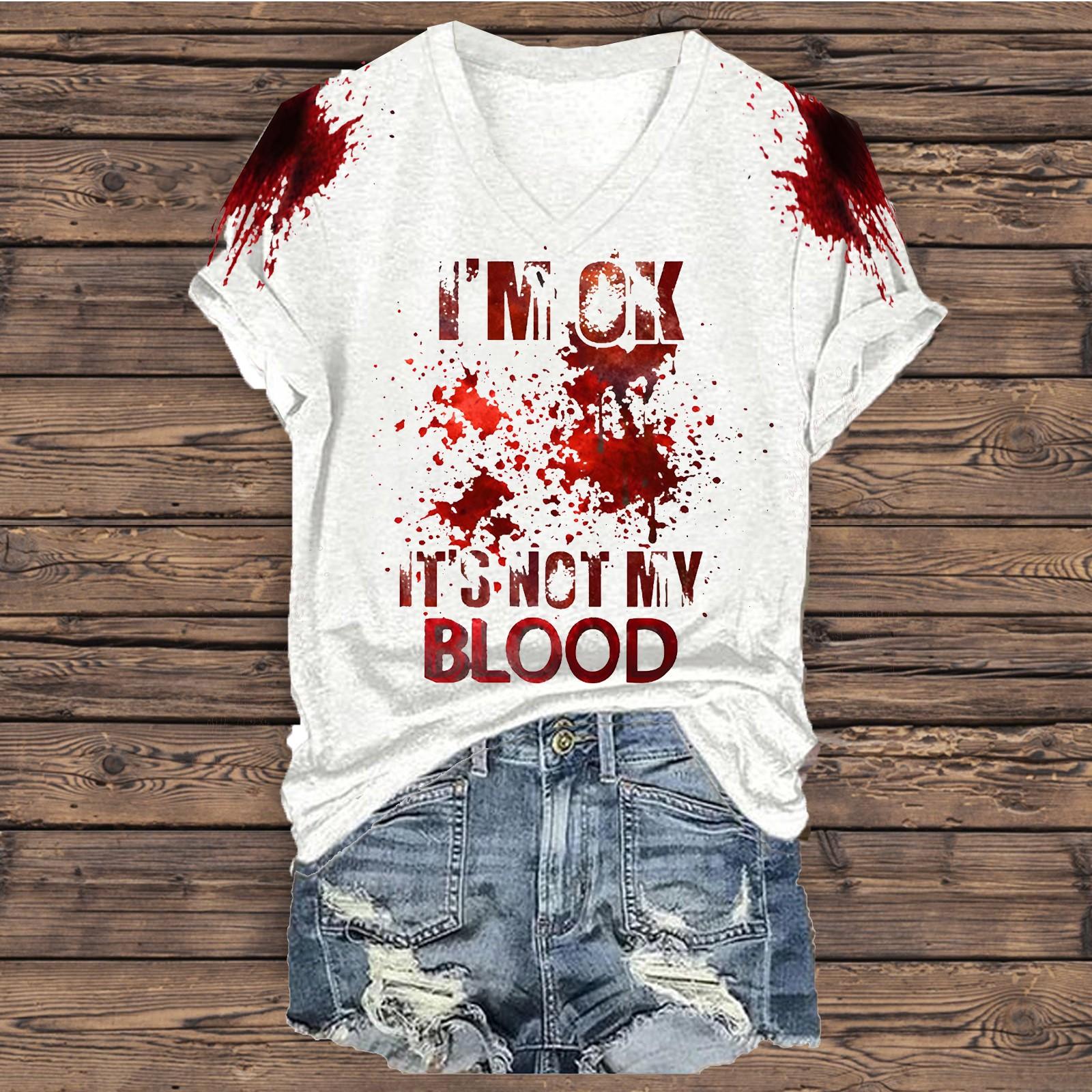 

Мужская и женская повседневная свободная футболка с принтом, пуловер с v-образным вырезом и короткими рукавами S винный