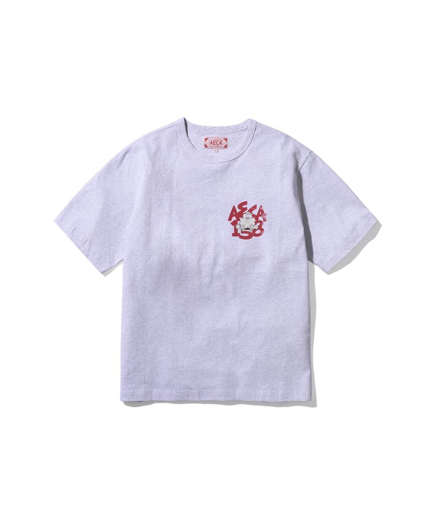 AECA Bad Clover Boy Records Half Sleeve-Light Gray