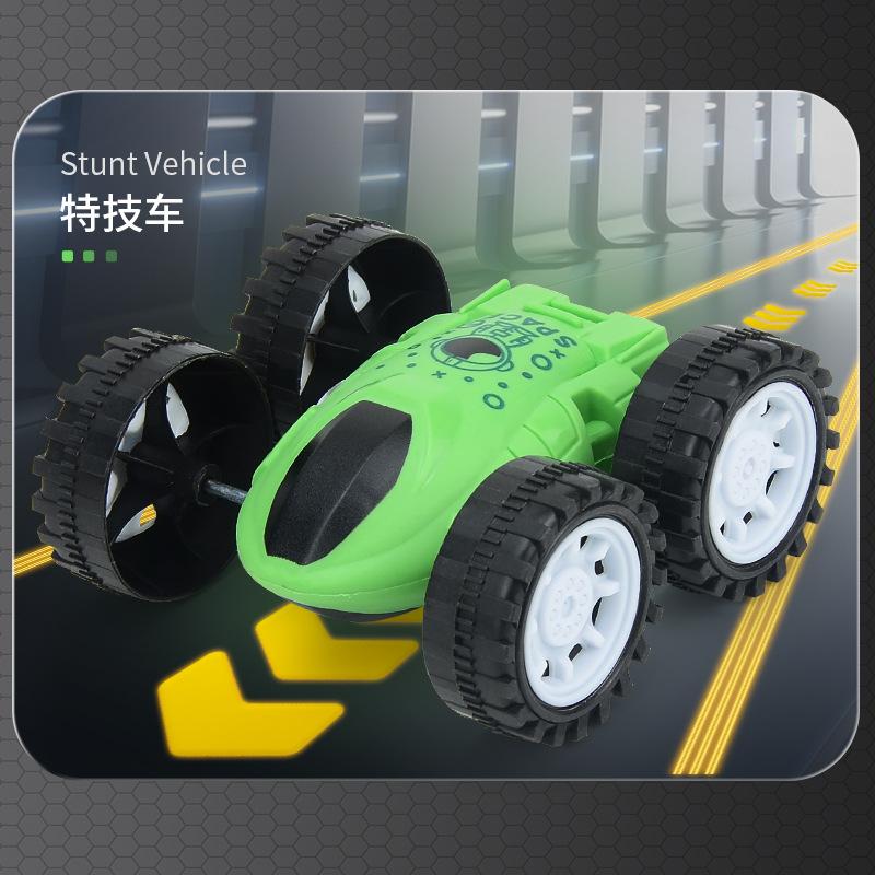 Double Inertia Double-Sided Stunt Car, Sliding 360 Degrees Steering Dump Car, Children'S Drop-Resistant Boy Toy Car
