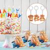 120 Pcs Bear Baby Shower Favor Bear Party Favor Cute Keychain with Organza Bag, Thank You Paper Tag and Rope for Guest Girl Boy Birthday Party Supply