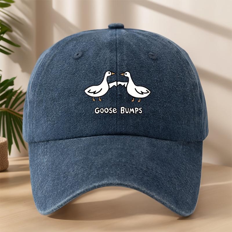 

Vintage Goose Bumps Cap Soft Polyester Adjustable Goose Bumps Baseball Cap Vintage Washed One Size