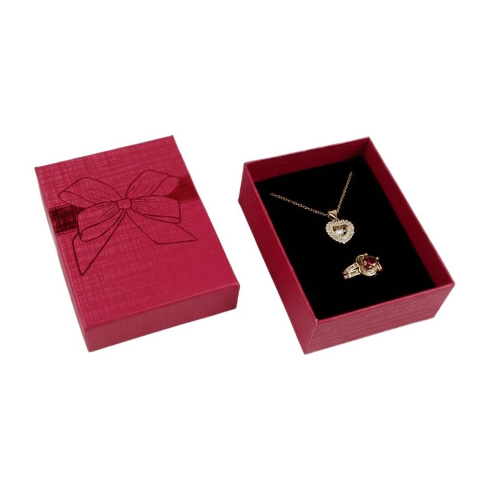 Bow Decoration Jewelry Container Storage Container Jewelry Storage Box Paper Box  For Her Wedding