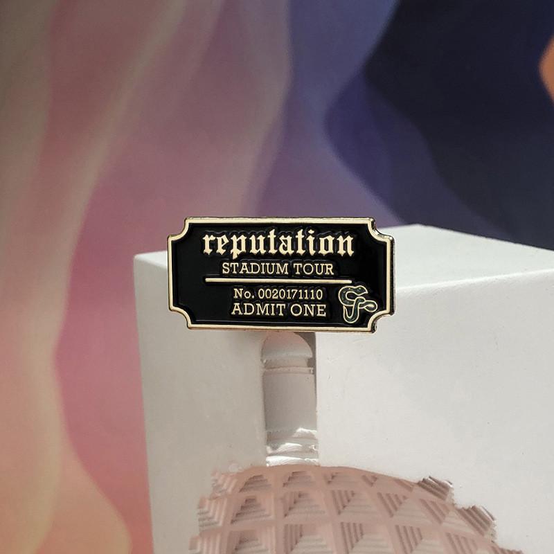 Personalized Taylor Swift Concert Brooch With Geometric Letter Styling For Lovers Music