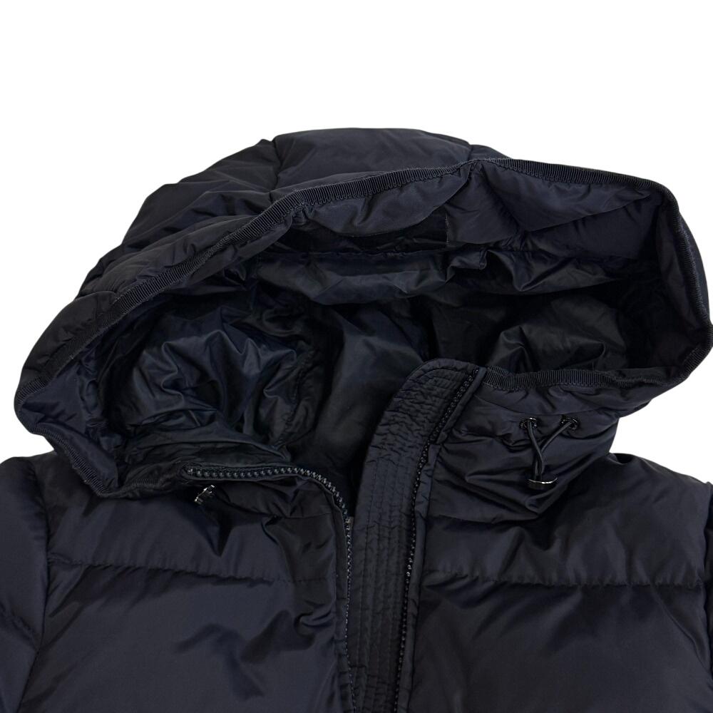 Moncler Short Nylon AVOCE Down Jacket Navy Nylon Used
