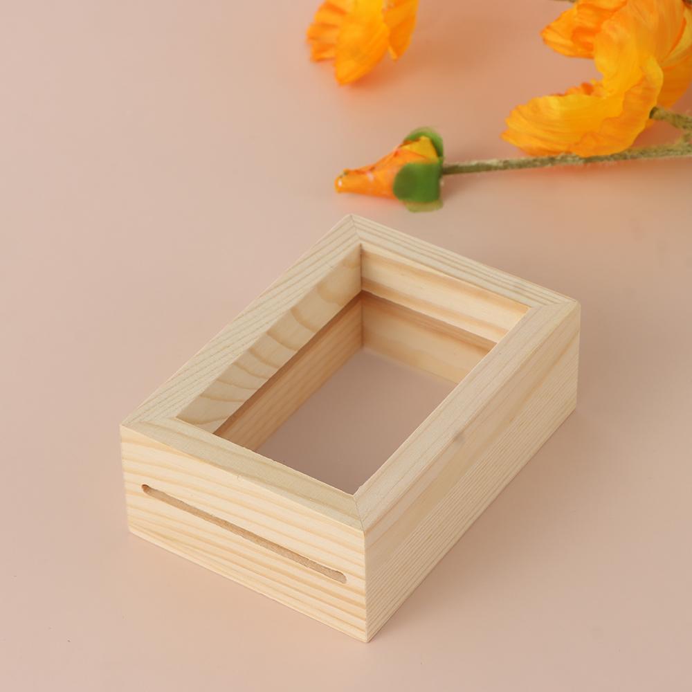 Mini Wedding Decor Art Wooden Vintage Picture Holder Photo Frame