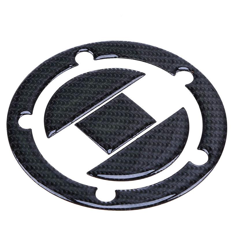 5/8 Holes Carbon Fiber Oil Tank Cap Motorcycle Fuel Gas Covers Pad Stickers for Suzuki GSXR 600 750 1000 1300