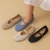 Women's Square Closed Toe Mary Jane Shoes Hollow Ballet Flats Shoes Mary Jane Flats Ankle Strap Summer Dress Shoes Comfortable Walking Shoes for Women