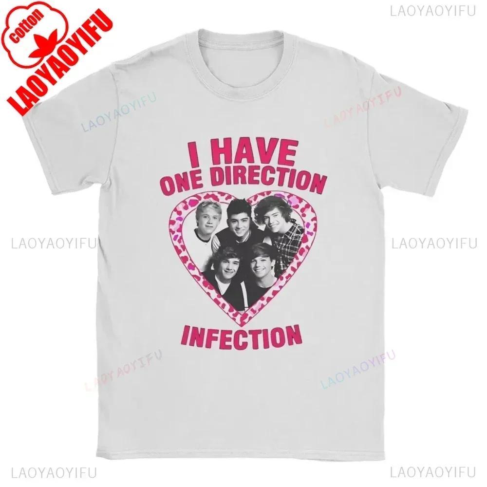 One Directions Women Print T-Shirts Rapper Short Sleeve T Shirt Hip Hop Vintage Singer Tops Summer Cotton Unisex Tees Clothing