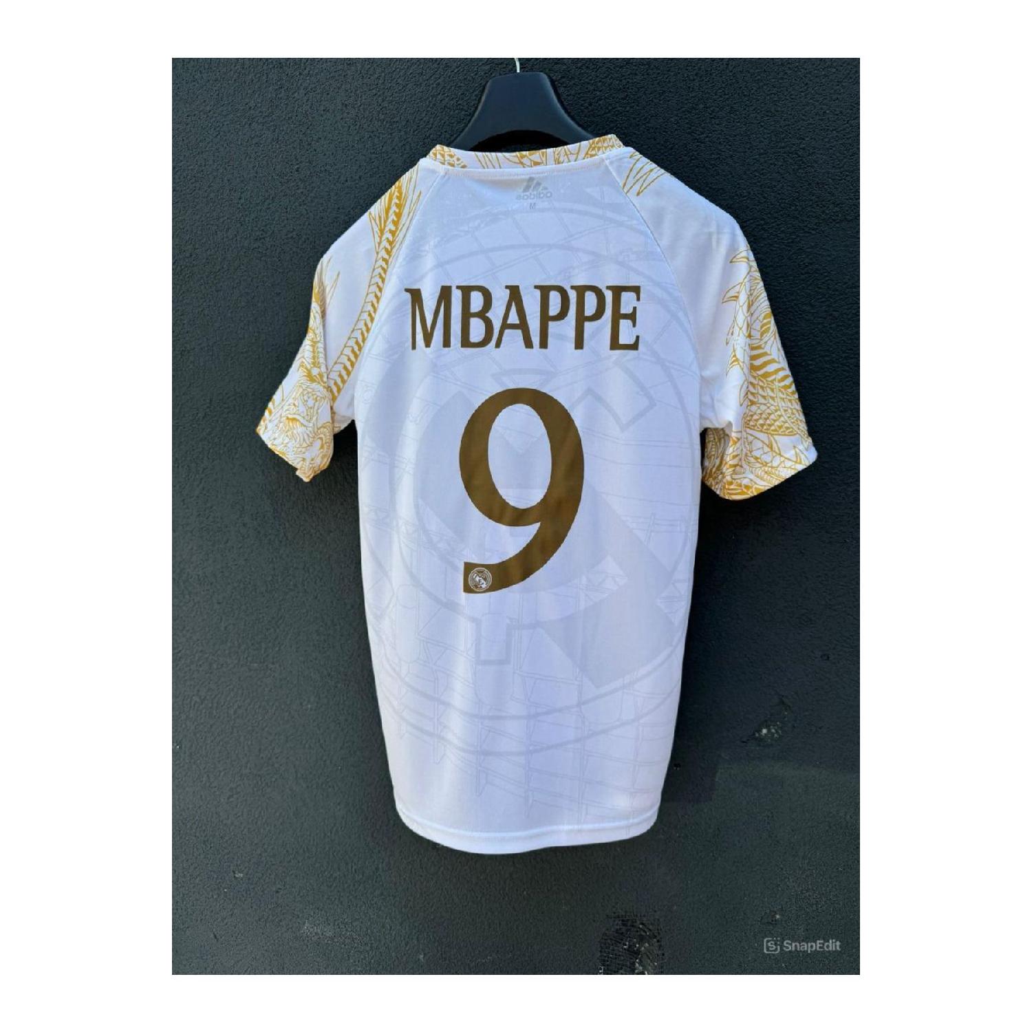 

Dragon Sleeve Patterned Special Design Mbappe Number 9 Jersey S белый