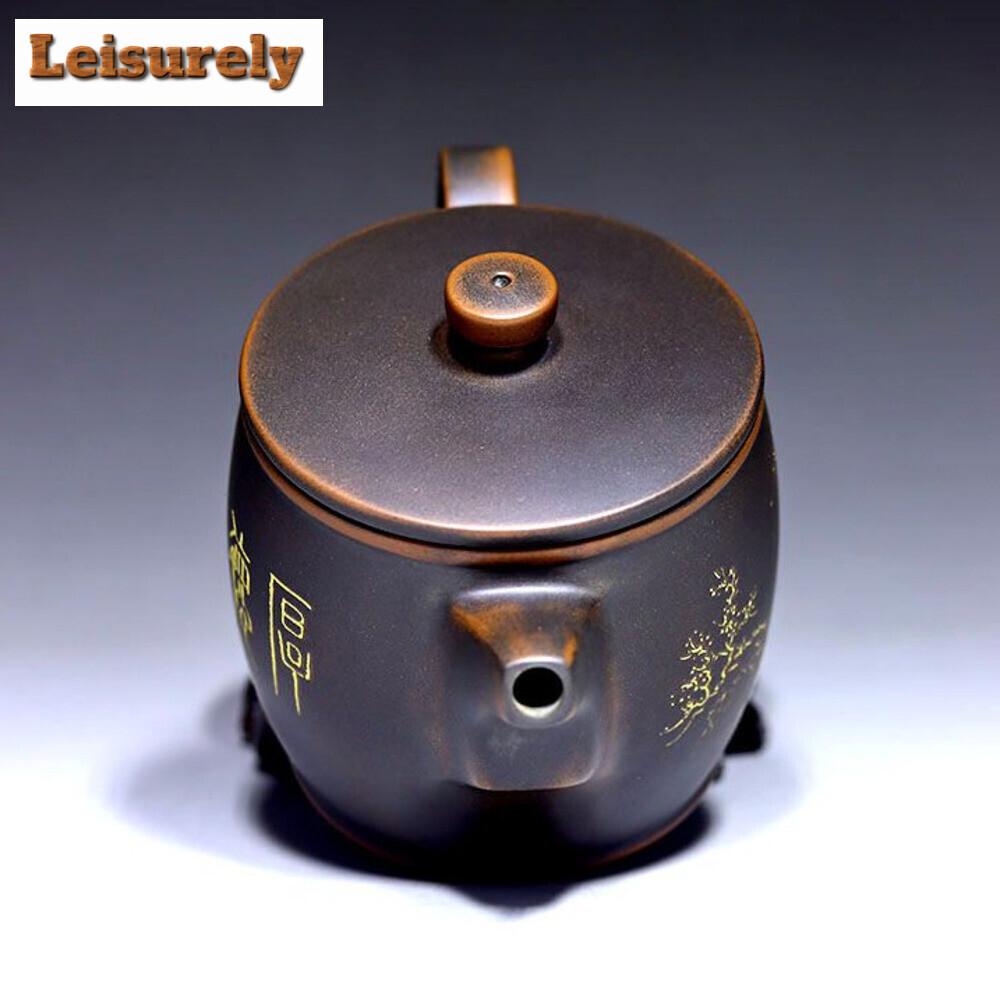 200ml Guangxi Qinzhou Nixing Pottery Teapot Handmade Change Kiln Tea Pot Beauty Tea Infuser Raw Ore Mud Kettle Chinese Tea Set