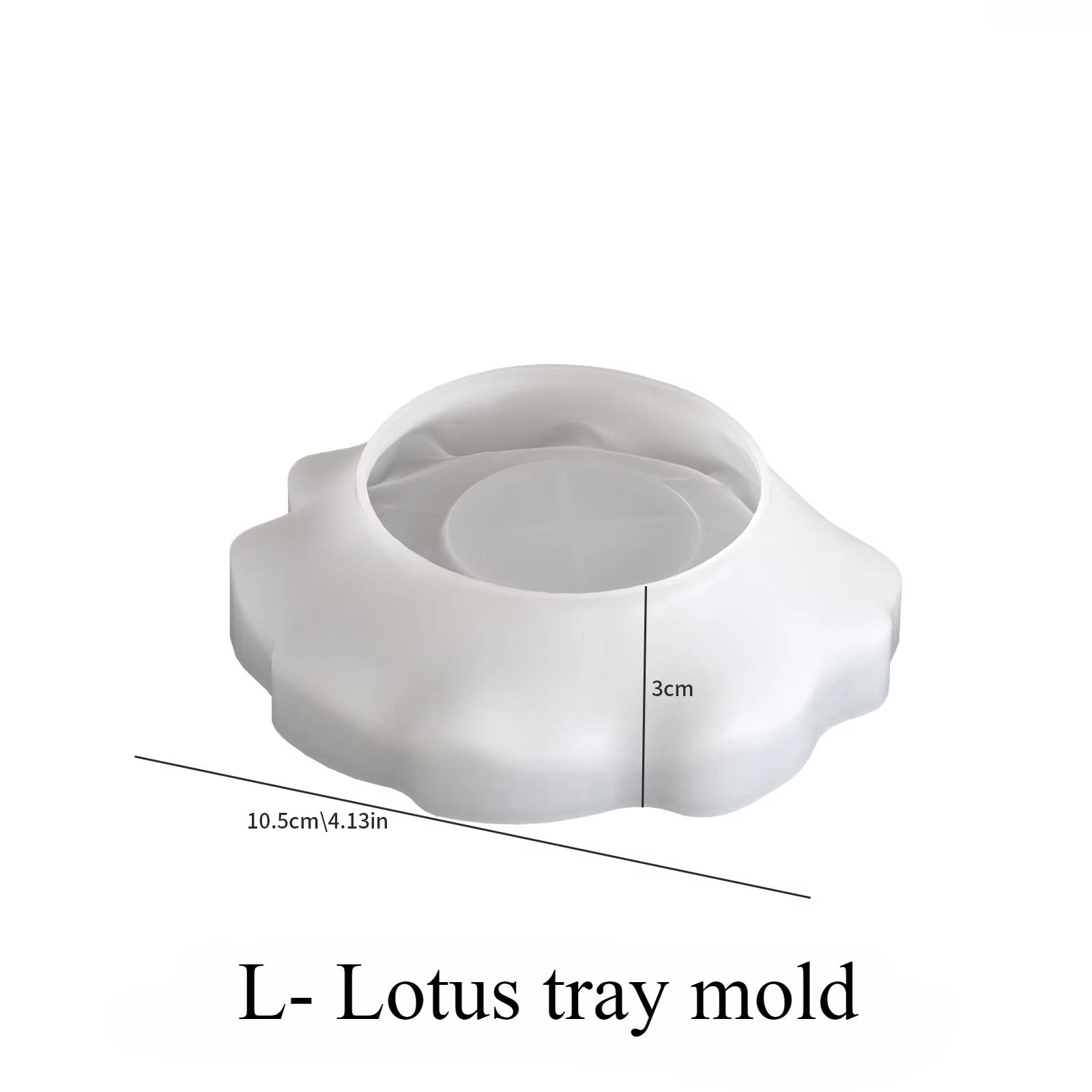

DIY Lotus Lamp Storage Can Silicone Mold Aromatherapy Candle Cup Gypsum Flower Pot Mold For Plaster Gypsum Making