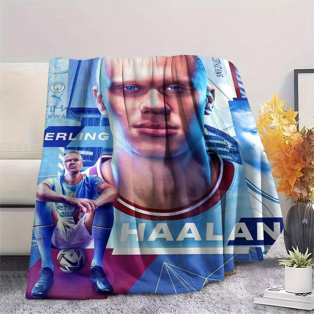 Erling Haaland Koning Deken, Hoge Kwaliteit Comfortabel voor Alle Seizoenen, Woondecoratie, Warmte en Comfort