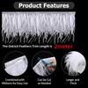 1M Ostrich Feathers Trim High Quality 8-10cm Feather Ribbon Fringe DIY Sewing Dress Clothes Decorations