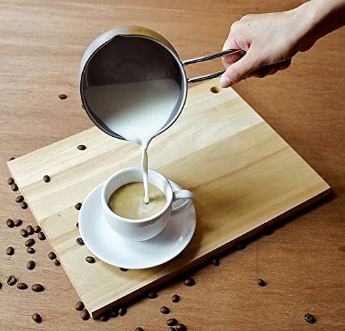 Pearl Metal Milk Pan, 14cm, Pot-Shaped, Stainless Steel, with Graduations, Made in Japan, Induction Compatible, Satina, HB-6325