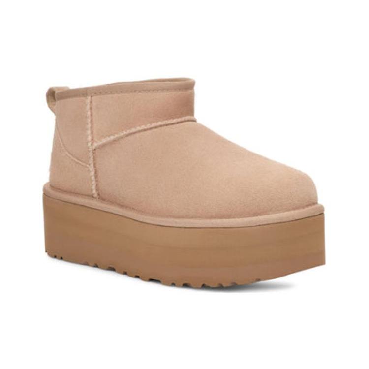 New UGG Classic Ultra Mini Platform Boot Sand Women's 1135092-SAN