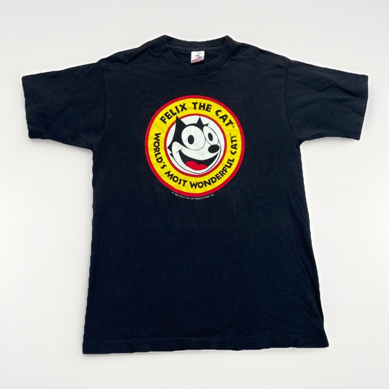 Vintage Felix the Cat Shirt Mens M Black 90s Comics Cartoon XXXL
