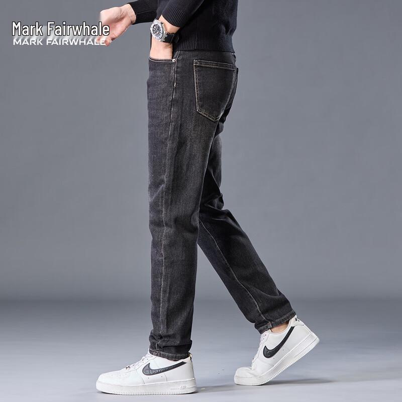 Mark Fairwhale Men's Straight-Leg Business Casual Jeans