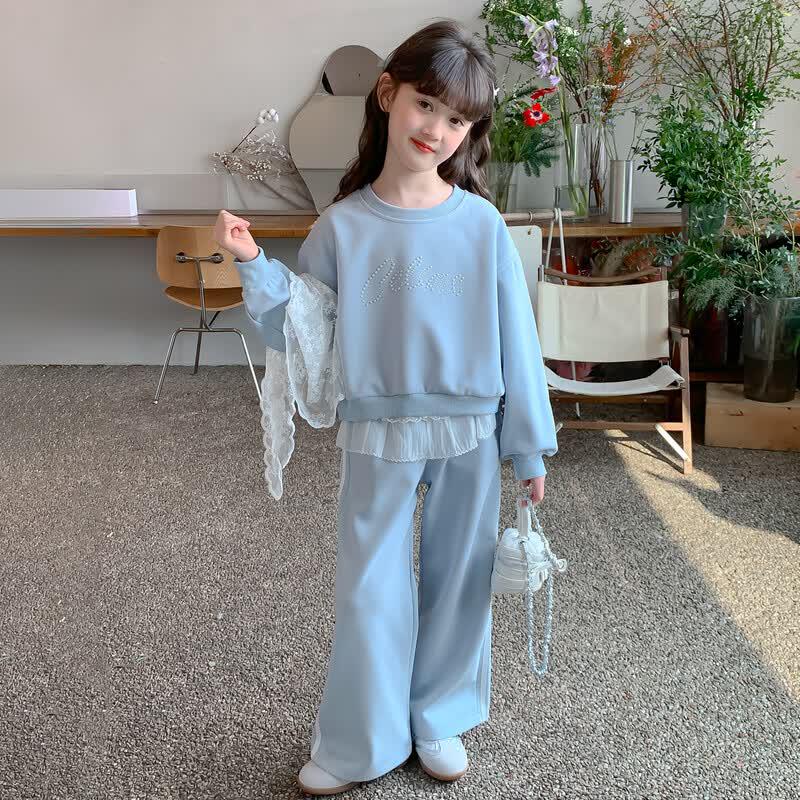 Magic Childhood Girls' Stylish Autumn Sweatshirt Set