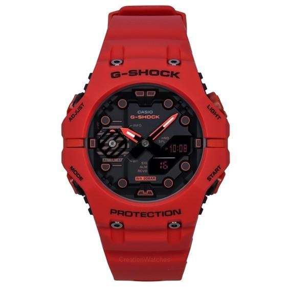 

Восстановленные Casio G-Shock Аналогово-цифровые Ремешок из смолы Черный циферблат Кварцевые GA-B001-4A 200M Мужские часы чёрный