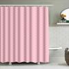 Soft Pink Hexagon Shower Curtain Bath Decor For Home Decoration Polyester Water-Resistant Bath Cover 72X78 Inches (183Cm X 198Cm