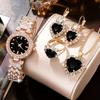 Ceyin European and American Women's Watches, Rhinestone Jewelry, Colored Diamond Quartz Watches, Women's Watches, Exquisite Sets