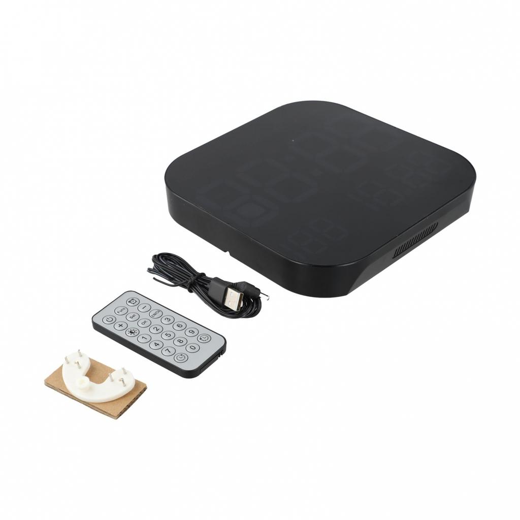 Same Screen Display LED Wall Clock Day Countdown Function