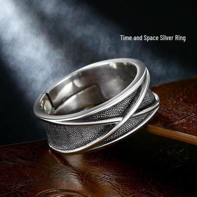 Vintage Silver Thai Ring: Unisex Retro Design with a High-End Feel for Men and Women