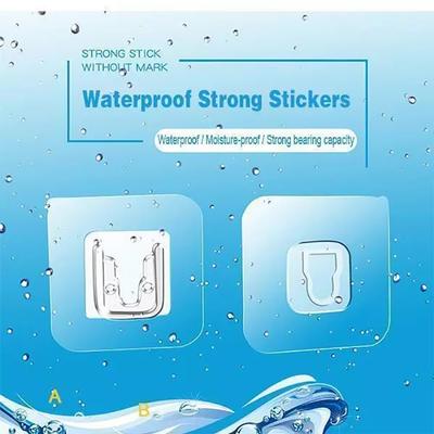Double-Sided Adhesive Hooks Silicone Double Sided Tape Silicone Wall Hook Holder