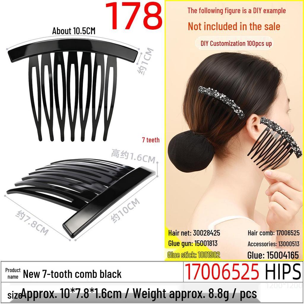 Magic Double Row Elastic Hair Comb Insert for Unique DIY Styling