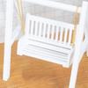 /12 Exquisite Miniature Wooden Porch Swing for Garden Doll Craft Kids Pretend Play Toy