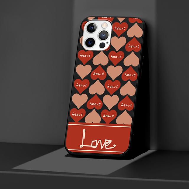 

Модный чехол Love Heath для Apple iPhone 14 11 13 12 Pro Max Xr 7 8 +Se 2020 Xs 6 6s Plus 5 5s милый черный силиконовый чехол для телефона iPhone 6 6s
