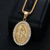 Silver/Gold Color Virgin Mary Prayer Pendant Necklaces for Men Women Stainless Steel Exquisite Jewelry Religious Amulet Gifts