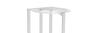 Metal standing flower stand for 6 flower pots - white