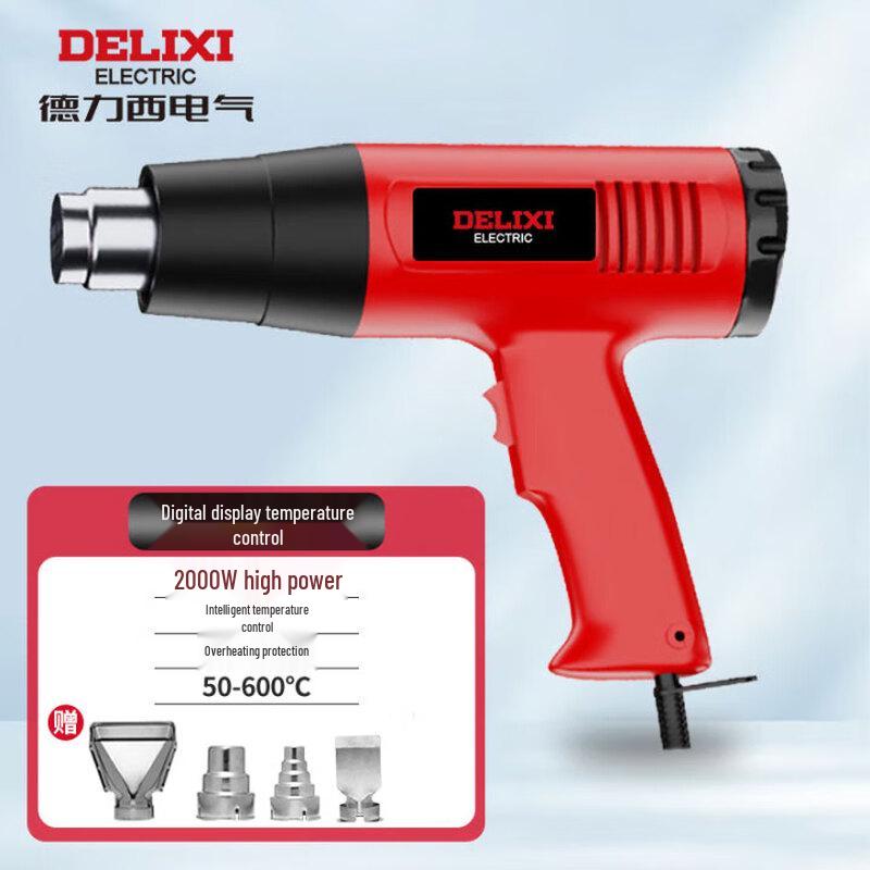 DELIXI Industrial Hot Air Gun CN Plug (adapter Included)