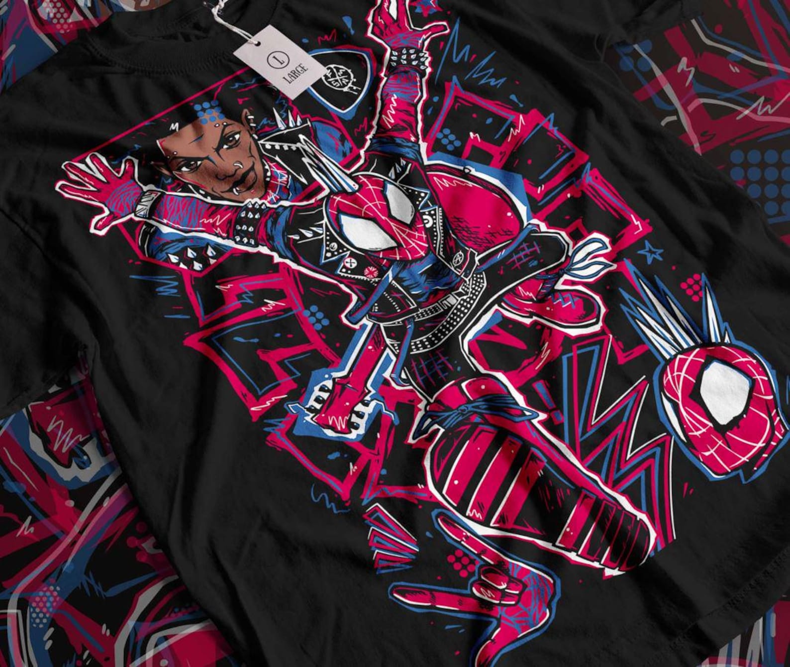 MVC: Clash of Super Heroes Half Face Portraits Premium T-Shirt L