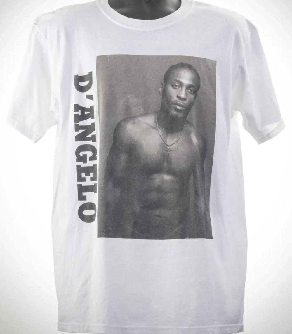 VTG D Angelo rapper white T-shirt Unisex Tee Reprint Gift for Fans All Size S-4X XXXXL
