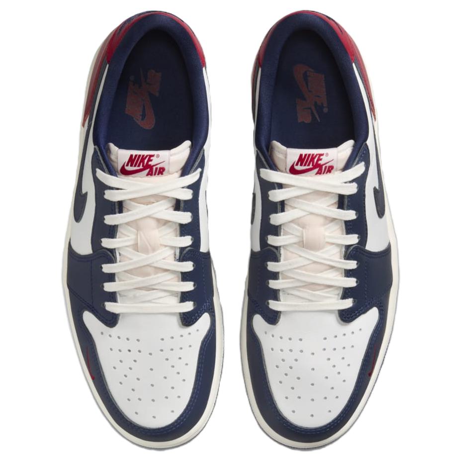 Air Jordan 1 Retro Low OG Howard University Men Sneakers Blue White Gym-Red HQ2993-100