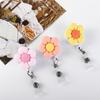 Lanyard Flower Chest Card ID Card Clips Nurse Badge Holder Name Card Holder Retractable Badge Reel