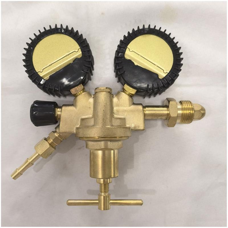 Accuracy Bronze Gas Pressure Regulator For CO2 Rare Welding Systems G3/4 Thread Guard Gate Plan