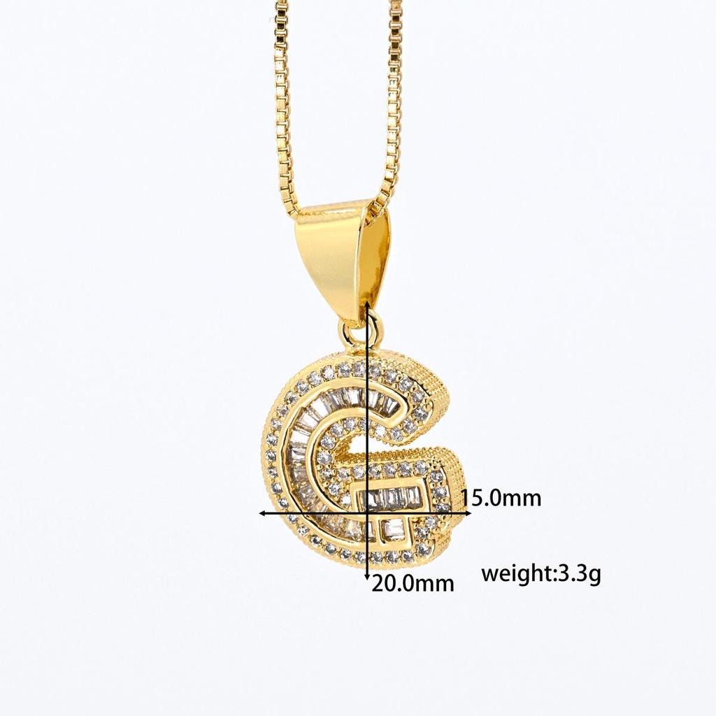 Cross Pendant with Micro Pave Cubic Zirconia - 26 Letter Options for DIY Jewelry Accessories