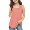 Girls  Kids Summer Crewneck Sleeveless Shirts Tank Tops