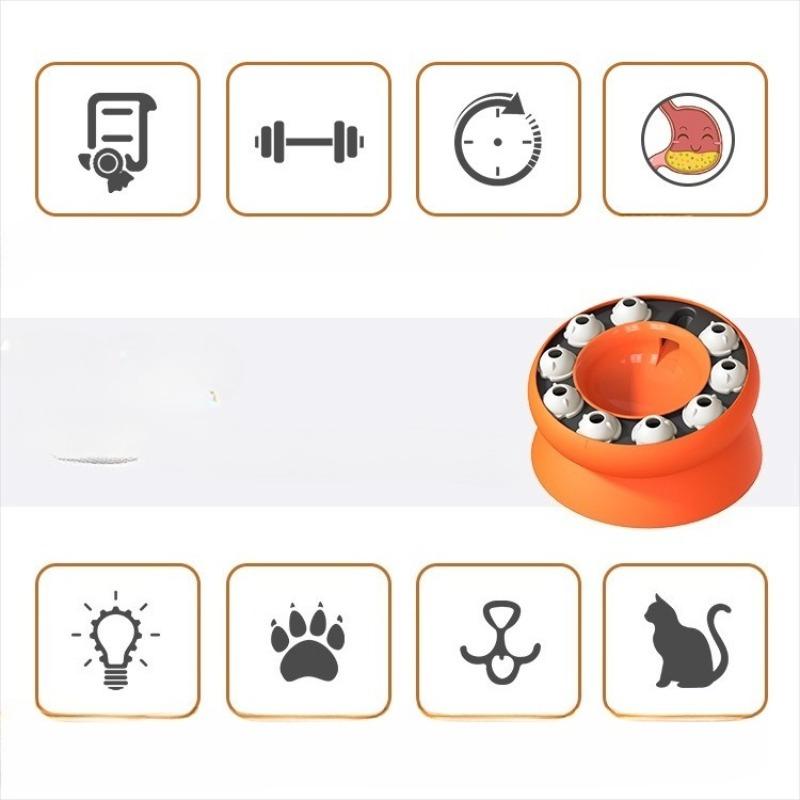 Haustierzubehör: Intelligentes Katzenspielzeug, Langsame Fütterung, Langsame Fressnäpfe für Katzen
