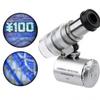 1 Pcs Mini 60X Pocket Microscope LED Jewelry Loupe UV Currency Detector Portable Magnifier Magnifying Eye Lens