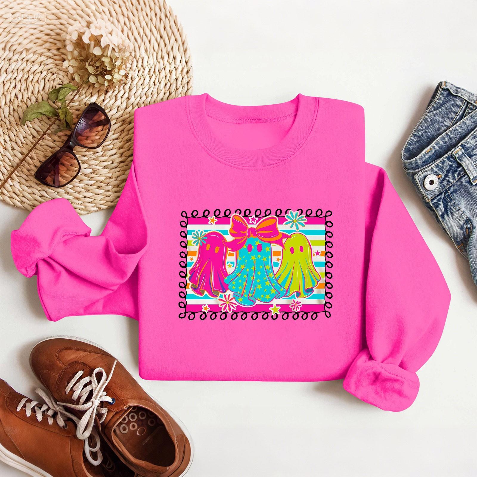 

Women Tops Women s Long Sleeve Sweatshirt Casual Crewneck Loose Fit Pollover Fleece Tops XL червоний