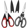 2 Pcs Kitchen Scissors for Food,Kitchen Shears,Heavy Duty High Carbon Stainless Steel Cooking Cutting Scissor for Food