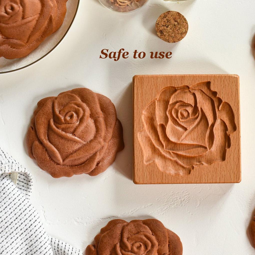 Ausstechformen Stempel Keksformen Sets Bäckerei Prägung Lebkuchen Marzipan Einsätze Blume Rose Backen Themenpartys Ostern