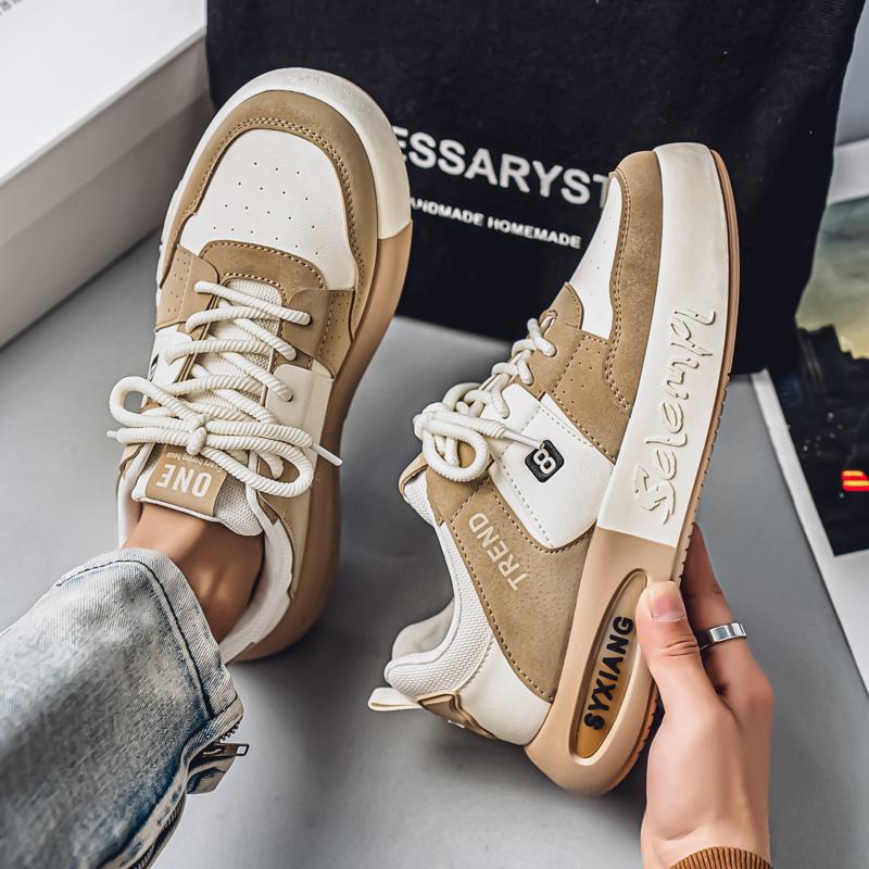 Menn Mote Fritid Lav Topp Skateboardsko Gutter Komfortable Sneakers Mannlige Studenter Trendende Myk Såle Klassisk Pustende Gym Sklisikker