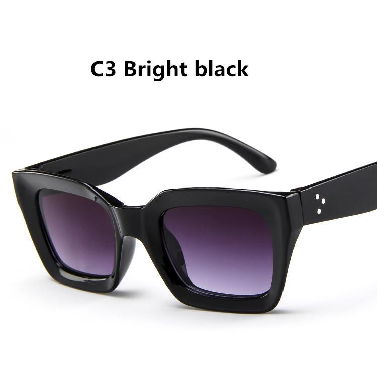 Cat eye Designer Trendy Eye Protection Glasses Women High Quality Retro Women Square Glasses Men Luxury Shades Other