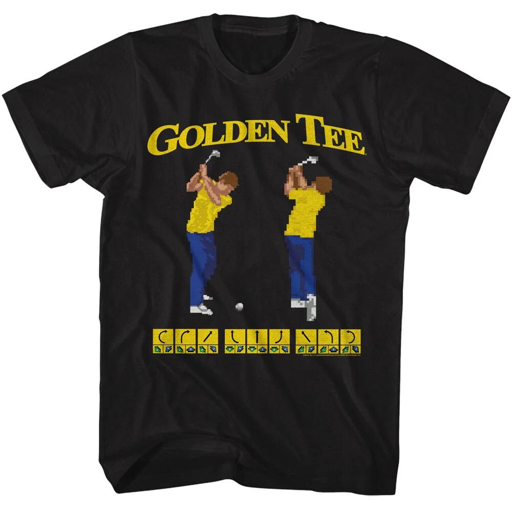 Golden Tee Video Game Incredible Technologies Choose Shot List Men s T Shirt 3XL